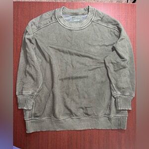 🔥aerie Olive Green Crewneck Sweatshirt
